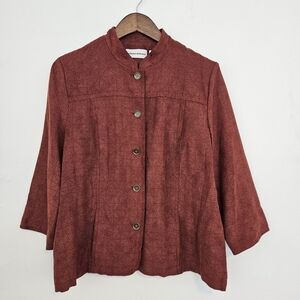 Alfred Dunner Women's Brick Red Blouse